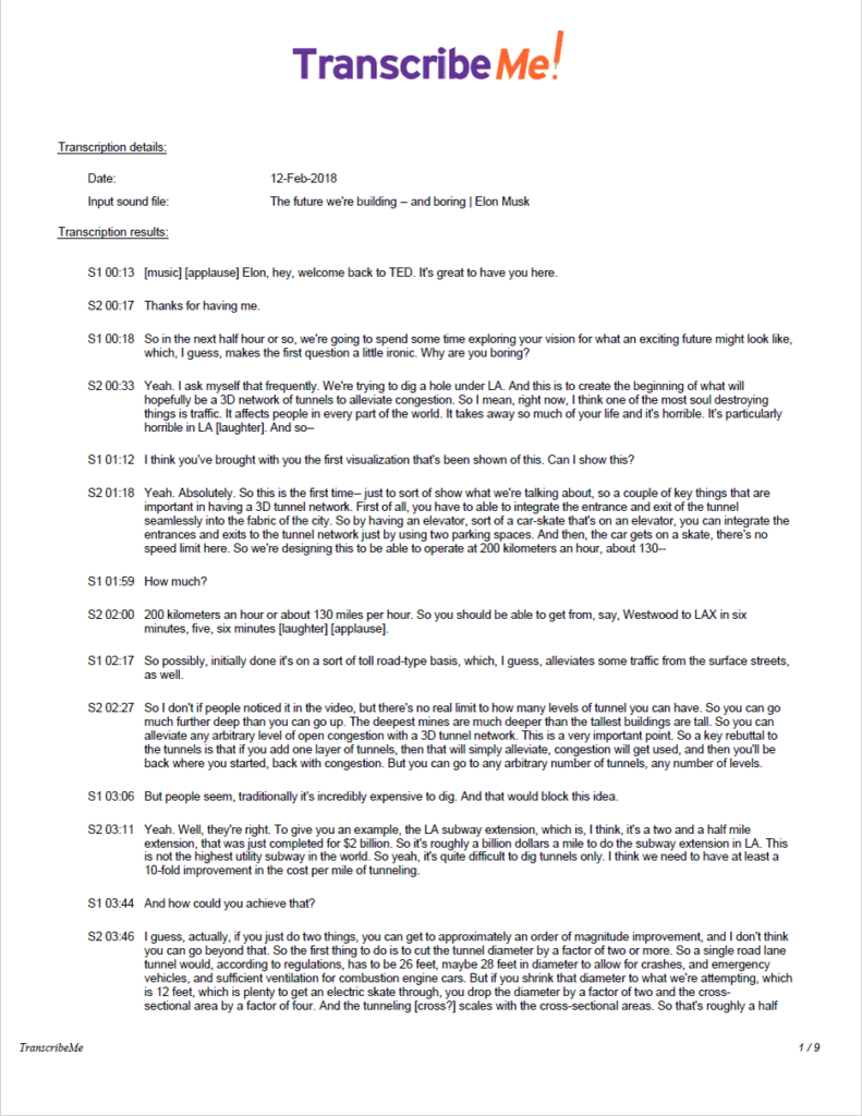 Transcription Services - Starting at $0.79 per minute | TranscribeMe!