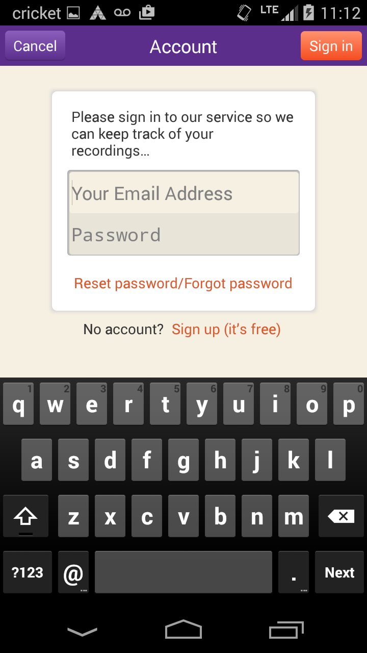 TranscribeMe Android App Walkthrough