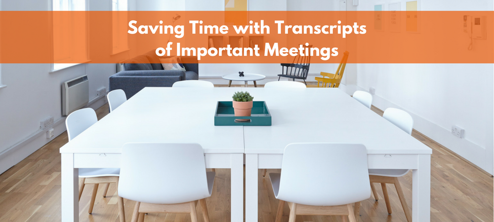 transcribing meetings